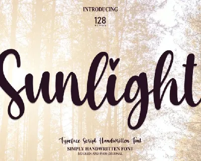Sunlight Script font
