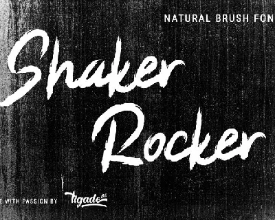 Shaker Rocker Brush font
