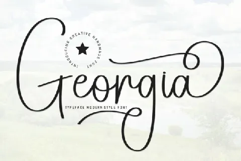 Georgia Script Typeface font