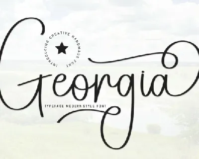 Georgia Script Typeface font