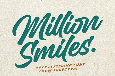 Million Smiles font