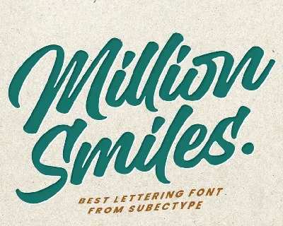 Million Smiles font