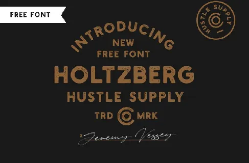 Holtzberg Typeface font