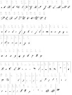 US Declaration font