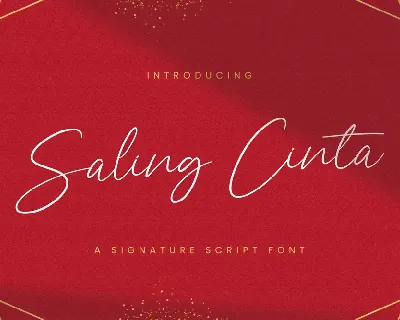 Saling Cinta font