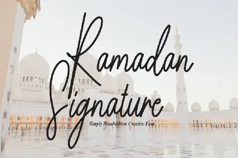 Ramadan Signature font