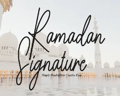 Ramadan Signature font
