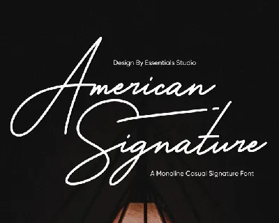American Signature Typeface font