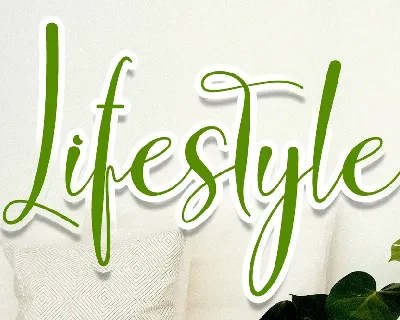 Lifestyle font