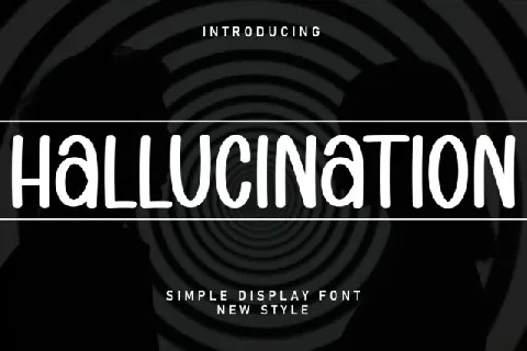 Hallucination Display font