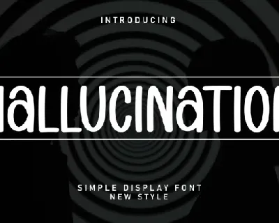 Hallucination Display font