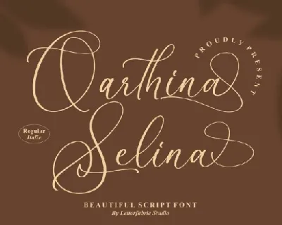 Qarthina Selina font