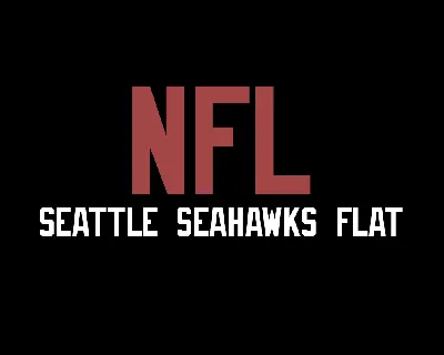 NFL Seattle Seahawks Flat font