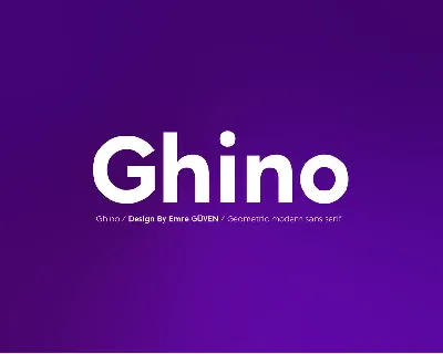 Ghino Family font