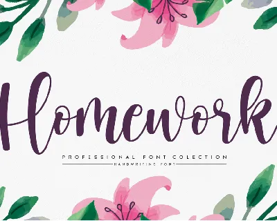 Homework font