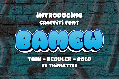 BAMEW font