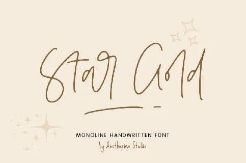 Star Gold font