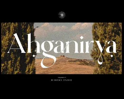 Ahganirya font