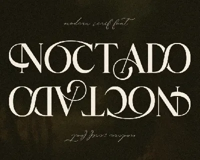 Noctado font