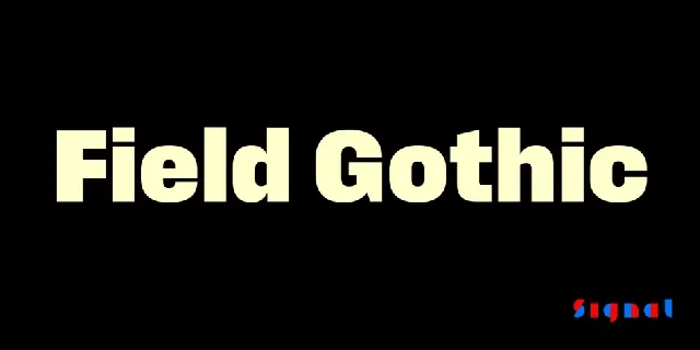 Field Gothic Family font