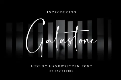 Galastone Luxury Handwritten font