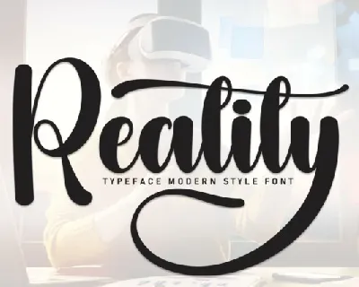 Reality Script font