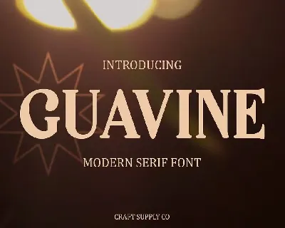 Guavine font