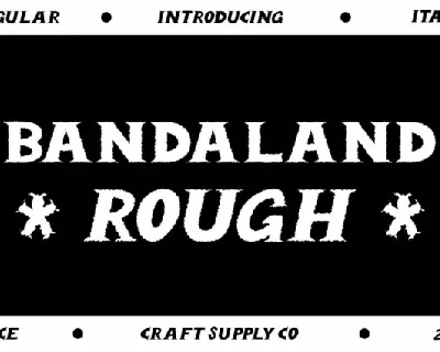 Bandaland Rough font
