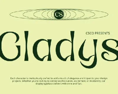 CS Gladys font