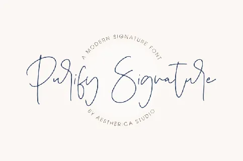 Purify Signature font