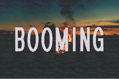 Booming font