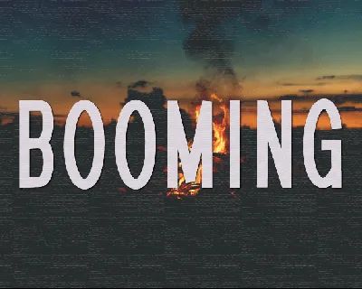 Booming font