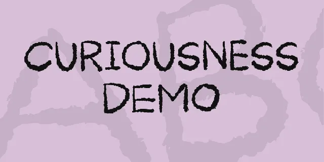 Curiousness DEMO font