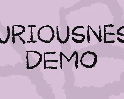 Curiousness DEMO font