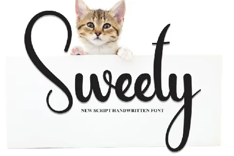 Sweety Script font