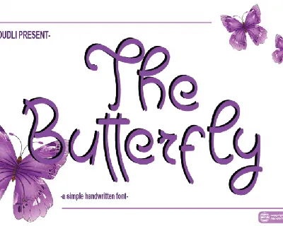 The Butterfly font