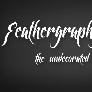 Feathergraphy Clean font
