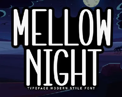 Mellow Night Display font