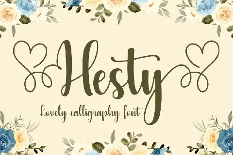 Hesty font