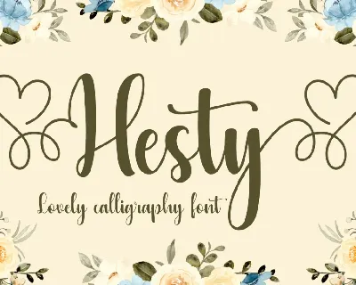 Hesty font