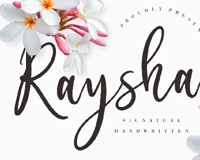 Raysha font