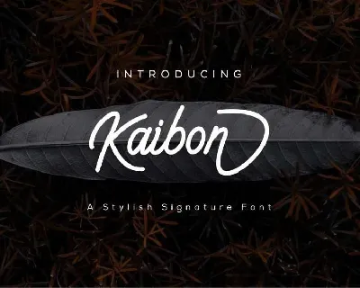 Kaibon Signature Free font