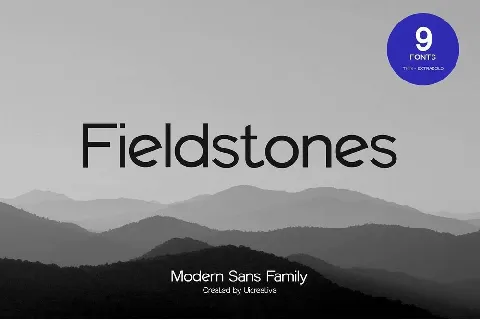 Fieldstones font