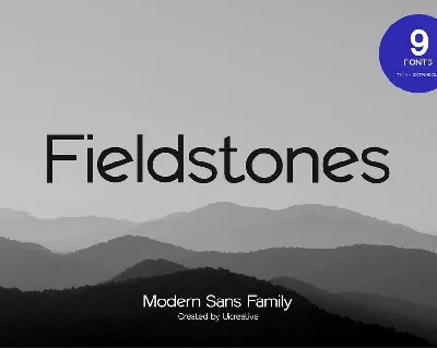 Fieldstones font