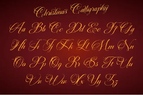 Christmas Calligraphy-Personal font