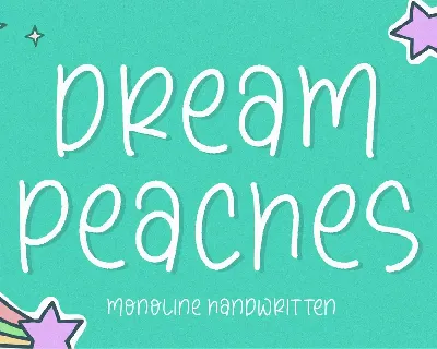 Dream Peaches font