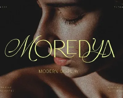 Moredya font