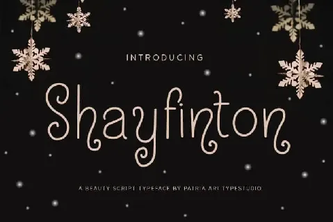 Shayfinton Display font