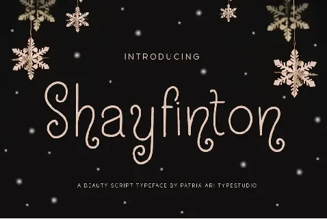 Shayfinton Display font