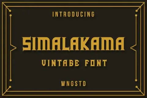 Simalakama Vintage Display font